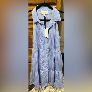 Pomander Place Blue Collar Dress